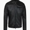 Cruyff Cristobal Leather Biker Jacket Clearance