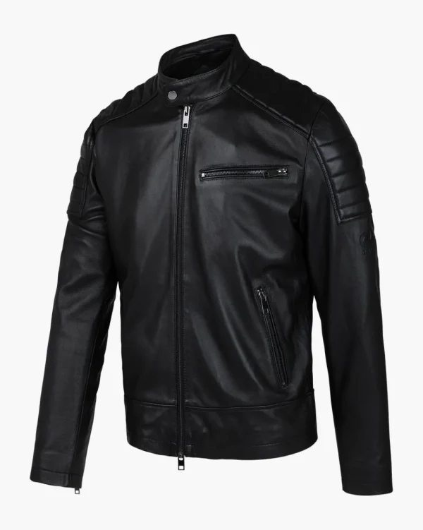 Cruyff Cristobal Leather Biker Jacket Clearance