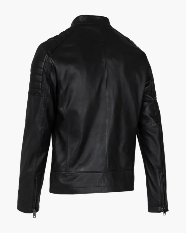 Cruyff Cristobal Leather Biker Jacket Clearance