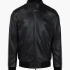 Cruyff Dante Leather Harrington Jacket Sale