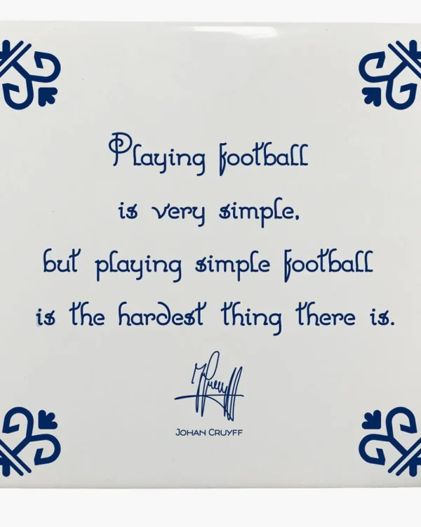 Cruyff Playing Football Is Very Simple But Playing Simple Hot