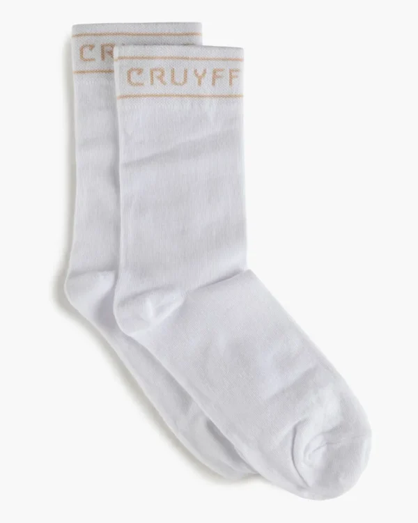 Cruyff White/Gold Stripe Sock Best