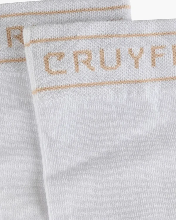 Cruyff White/Gold Stripe Sock Best